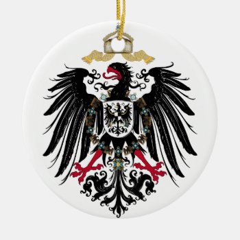 German Imperial Eagle Ceramic Ornament by GrooveMaster at Zazzle