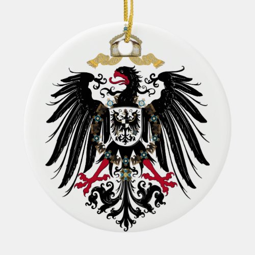 German Imperial Eagle Ceramic Ornament