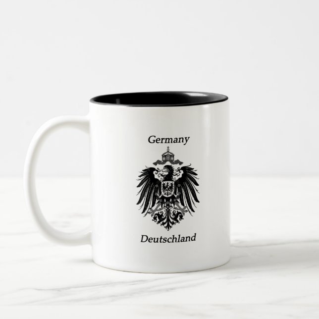 German Imperial Eagle Two-Tone Coffee Mug (Left)