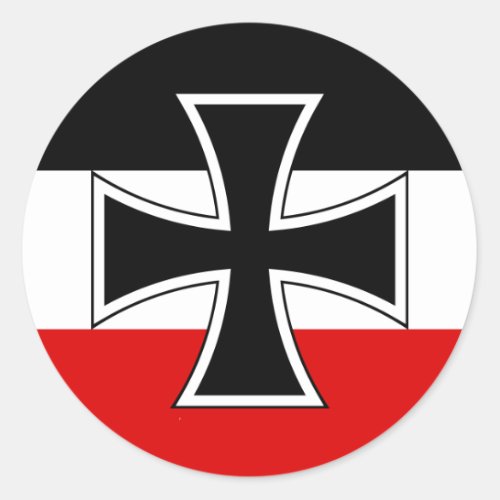 German Imperial Flag Classic Round Sticker