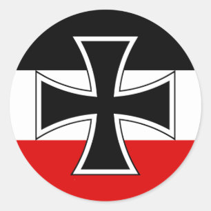 German Imperial Flag Classic Round Sticker
