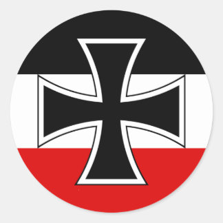 German Imperial Flag Classic Round Sticker