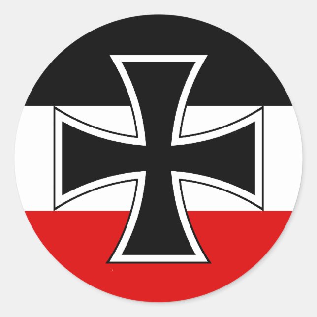 German Imperial Flag Classic Round Sticker (Front)