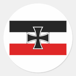 German Imperial Flag Classic Round Sticker