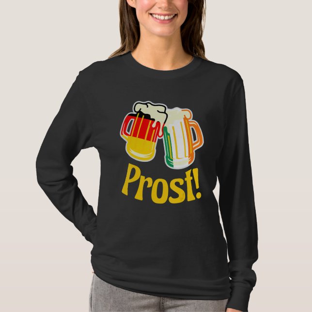 German - Ireland Cheer Prost T-Shirt (Front)