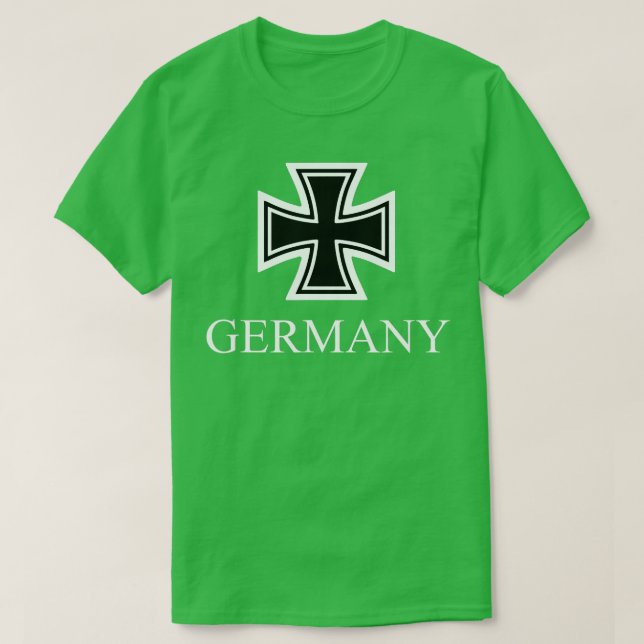 German Iron Cross  Bravery Award W1 W2  T-Shirt (Design Front)