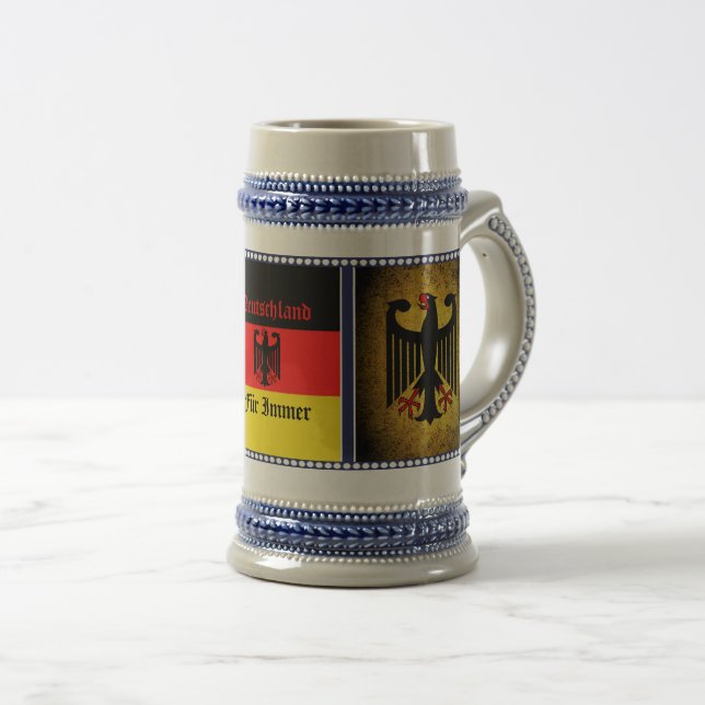 German, Iron cross, cross of iron, Germany Beer Stein (Front Right)