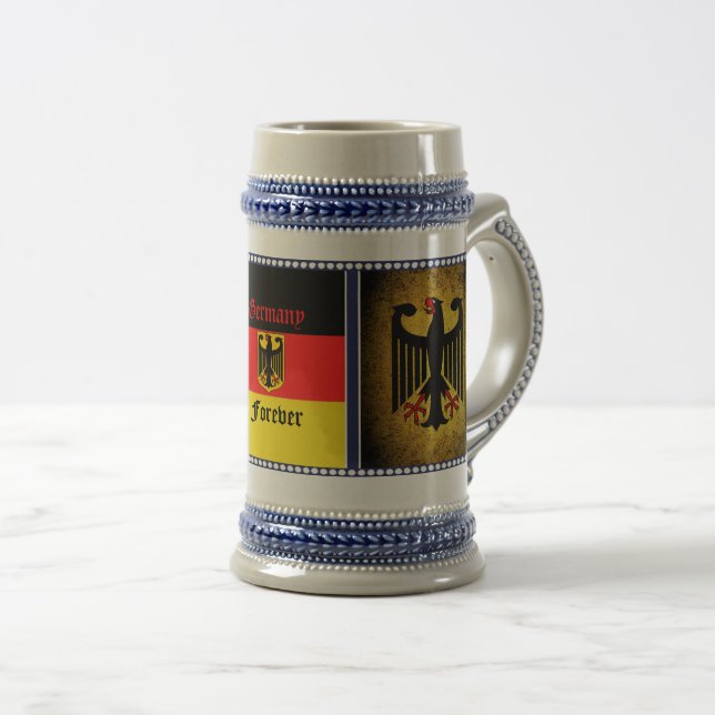 German, Iron cross, cross of iron, Germany Beer Stein (Front Right)