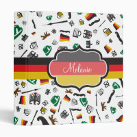 German items with Flag of Germany 3 Ring Binder