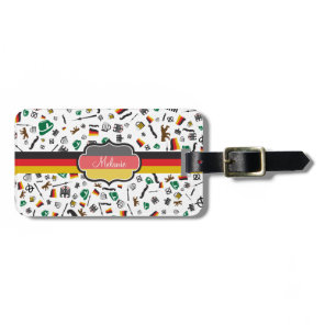 German items with Flag of Germany Luggage Tag