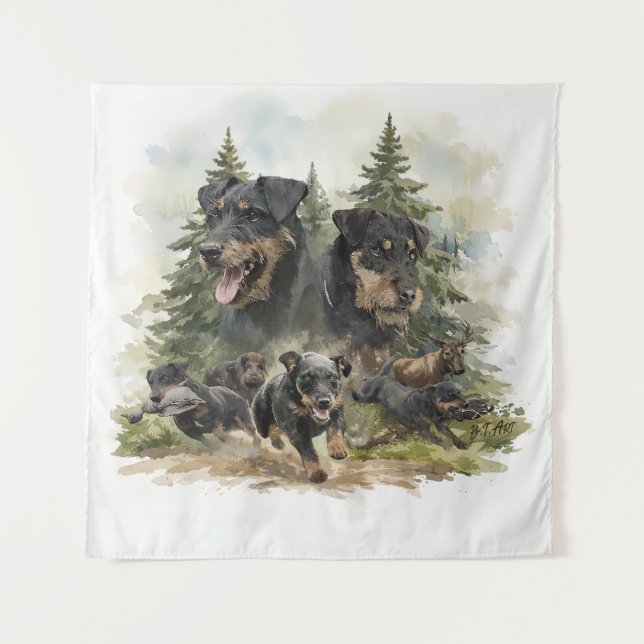 German Jagdterriers Tapestry (Front)