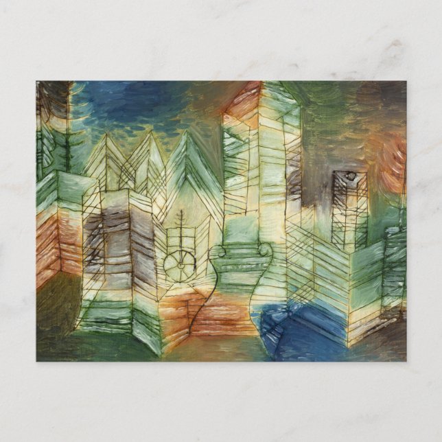 German Landscape by Paul Klee Postcard (Front)