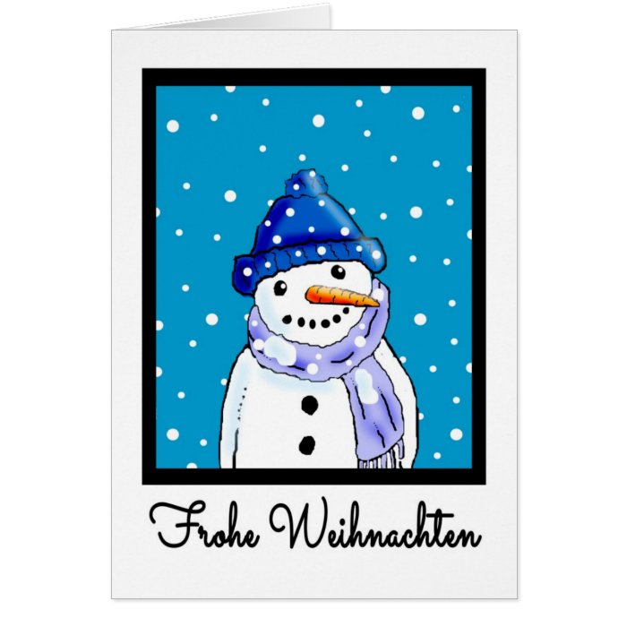 German Language Christmas Card - Frohe Weihnachten | Zazzle