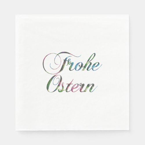 German Language Happy Easter Frohe Ostern Napkins