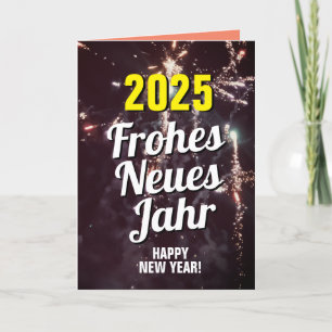 German Language Happy New Year 2025 Download Holiday Card