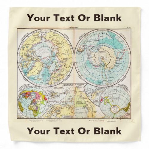 German_Language Polar Map Bandana