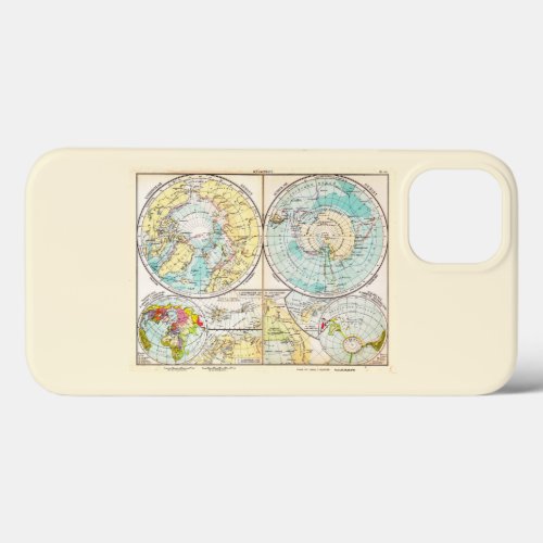 German_Language Polar Map Case_Mate iPhone Case