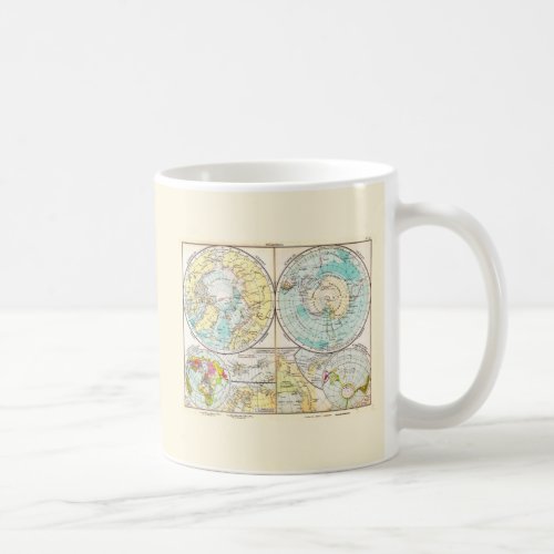 German_Language Polar Map Coffee Mug