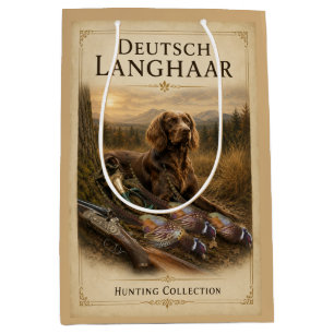 German Longhaired Pointer Hunting Companion Medium Gift Bag