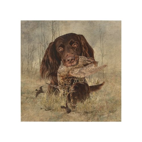 German Longhaired Pointer  Wood Wall Art