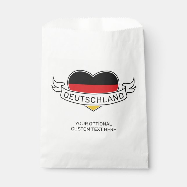 German Love Custom Name Favor Bag (Front)