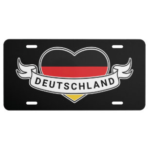 German Love License Plate