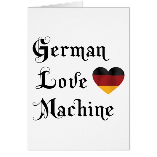German Love Machine Cards (Front)