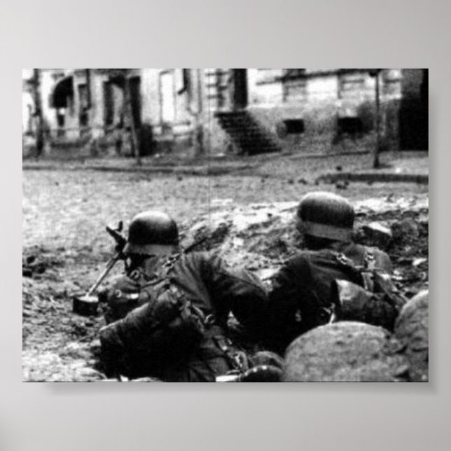 German Machine Gun Nest Poster (Front)