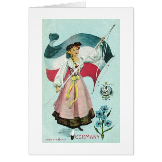 German Maiden - Early 1900's Cards (Front)