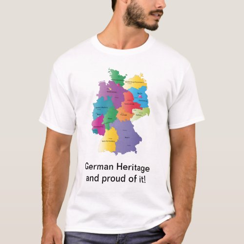 German Map Heritage T_Shirt