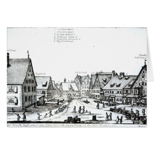 German Market town, 1704 Cards (Front Horizontal)
