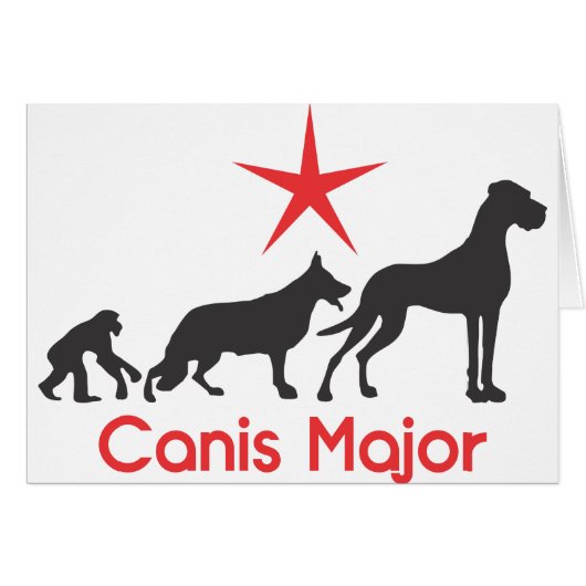 German Mastiff Canis Major Cards (Front Horizontal)
