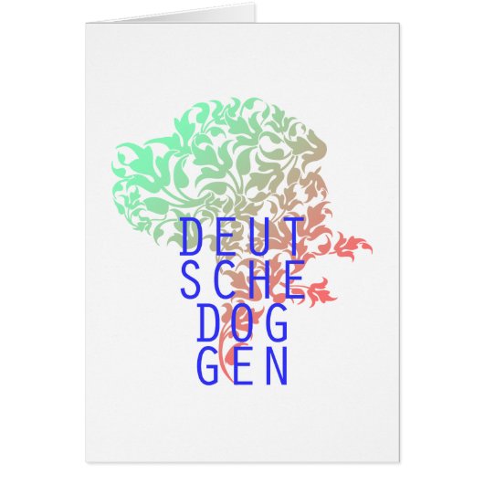 German Mastiff Leaf Head Cards (Front)