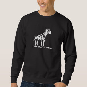 German Mastiff Or Great Dane Spray Or Stencil Sweatshirt