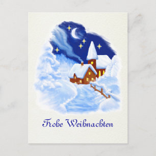 German Merry Christmas Postcard