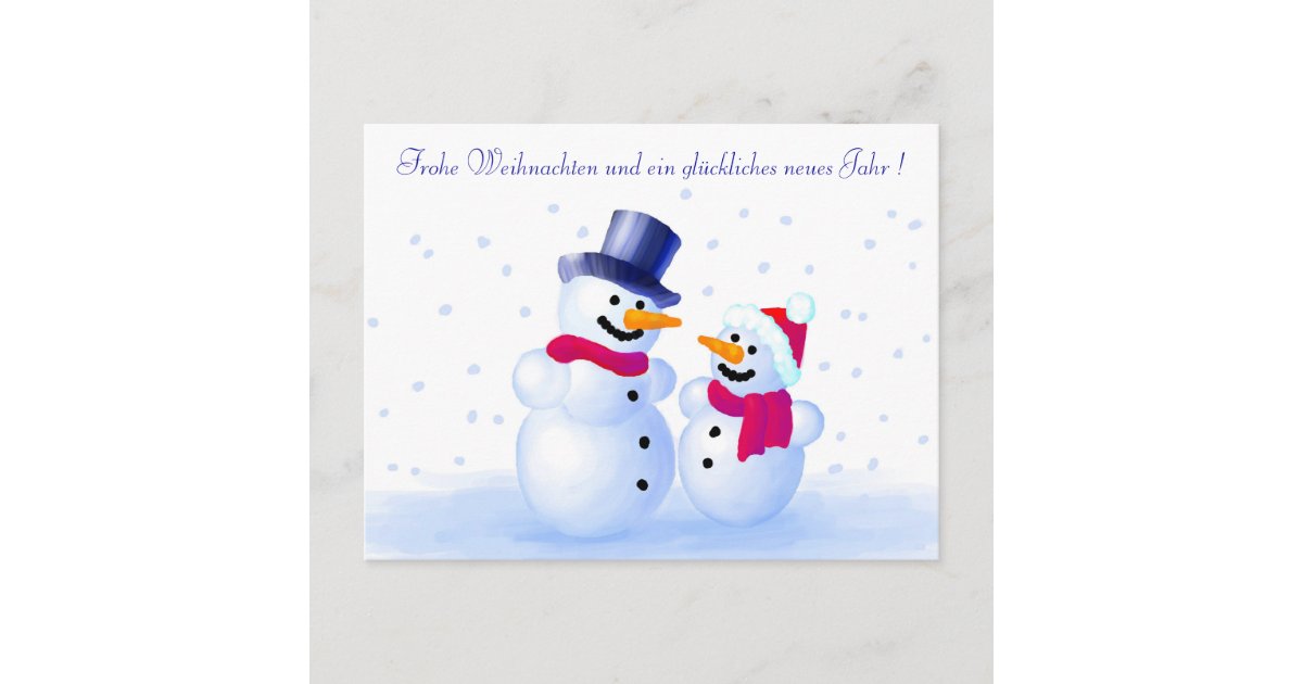 German Merry Christmas Postcard | Zazzle