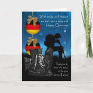 German Military Christmas Greeting Card With Pride at Zazzle