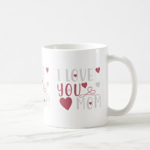 German Mom Pink Typography Dog Lover Coffee Mug