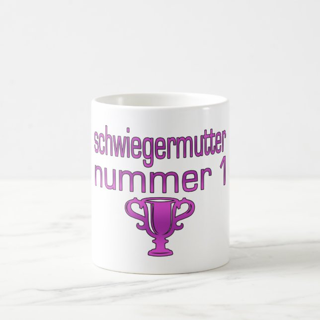 German Mother-in-Law Gift Schwiegermutter Nummer 1 Coffee Mug (Center)