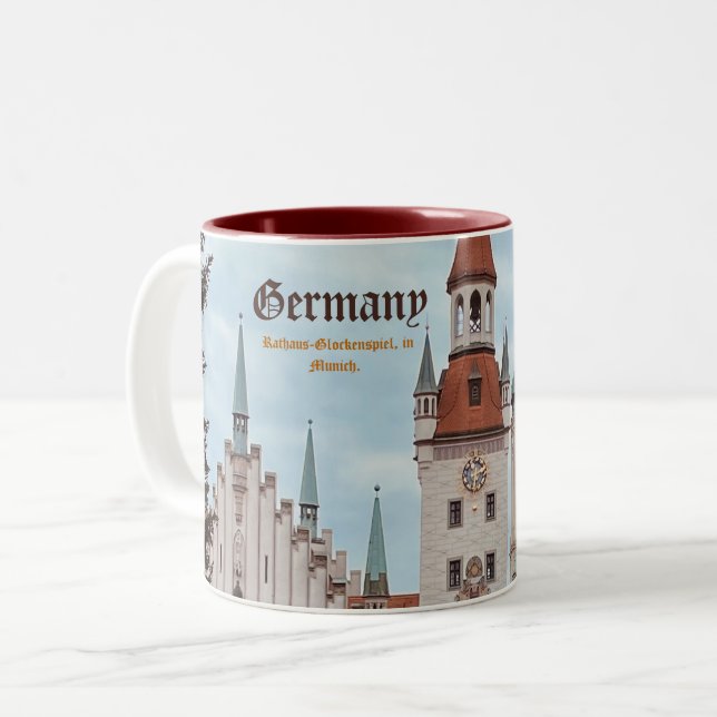 German Munich, Customizable  Two-Tone Coffee Mug (Front Left)