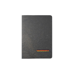 German name and flag passport holder