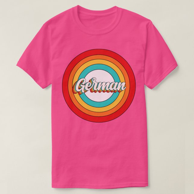 German Name Shirt Vintage German Circle (Design Front)