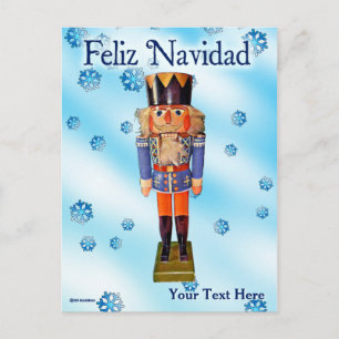 German Nutcracker - Feliz Navidad Postcard
