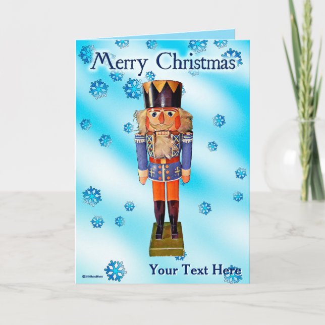 German Nutcracker - Merry Christmas Card (Front)
