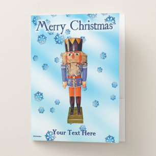 German Nutcracker - Merry Christmas Pocket Folder