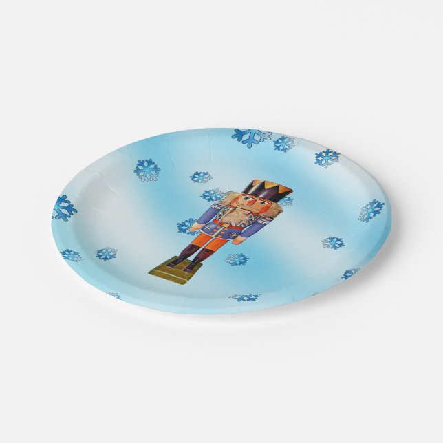 German Nutcracker Paper Plates (Angled)