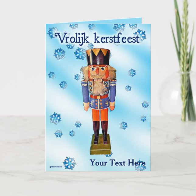 German Nutcracker - Vrolijk kerstfeest Card (Front)