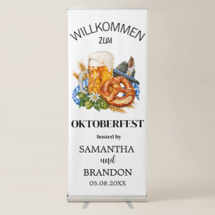 German Oktoberfest Beer Party Welcome Sign