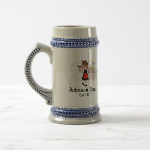 German Oktoberfest, Custom Family Name Beer Stein