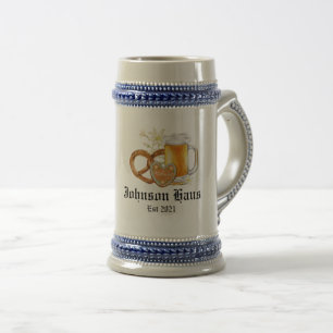 German Oktoberfest, Custom Family Name Beer Stein